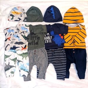 12 piece set- 4 matching outfits